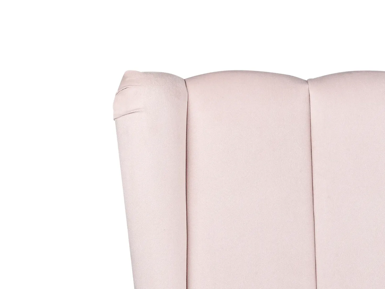 Letto Velluto MIRIBEL 140 x 200 cm Rosa pastello