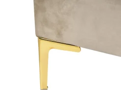 Letto Velluto SAUVIAN 180 x 200 cm Tortora