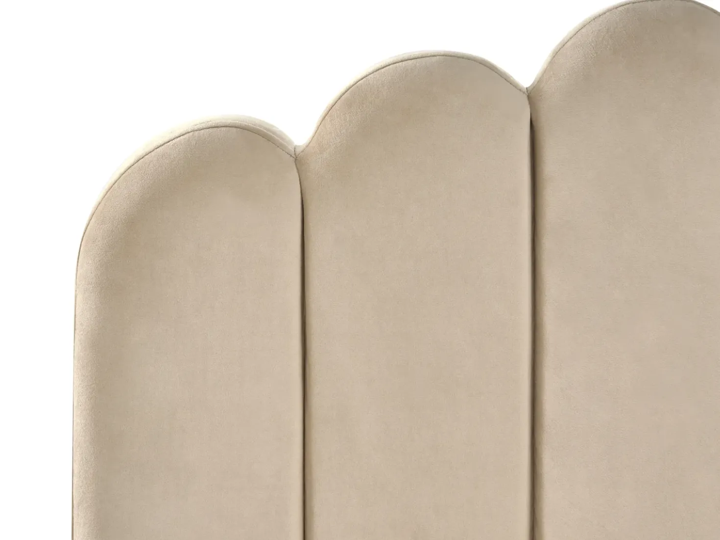 Letto Velluto SAUVIAN 180 x 200 cm Tortora