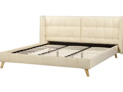Letto Velluto SENLIS 180 x 200 cm Beige