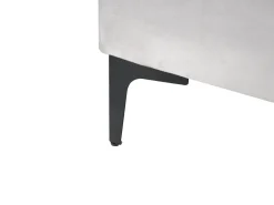 Letto Velluto SUZETTE 180 x 200 cm Grigio chiaro