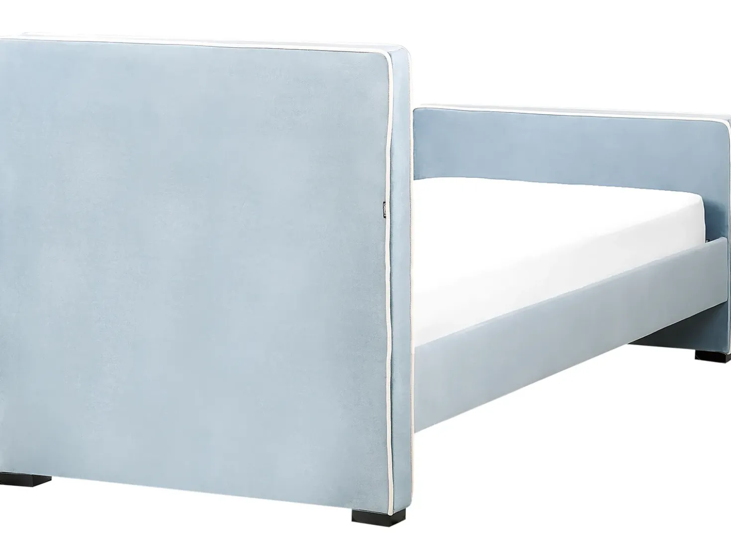 Letto Velluto TEENIE 90 x 200 cm Azzurro