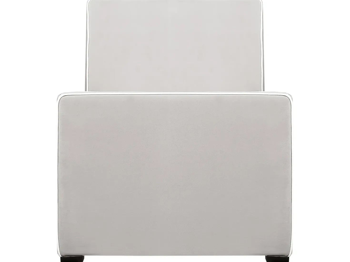 Letto Velluto TEENIE 90 x 200 cm Grigio chiaro