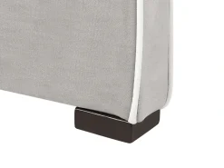 Letto Velluto TEENIE 90 x 200 cm Grigio chiaro