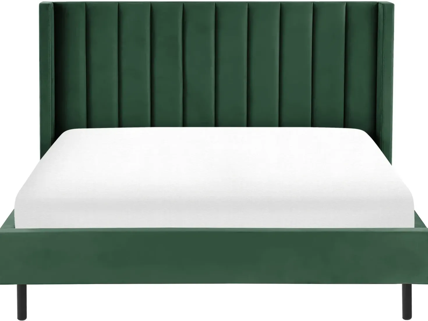 Letto Velluto VILLETTE 180 x 200 cm Verde scuro