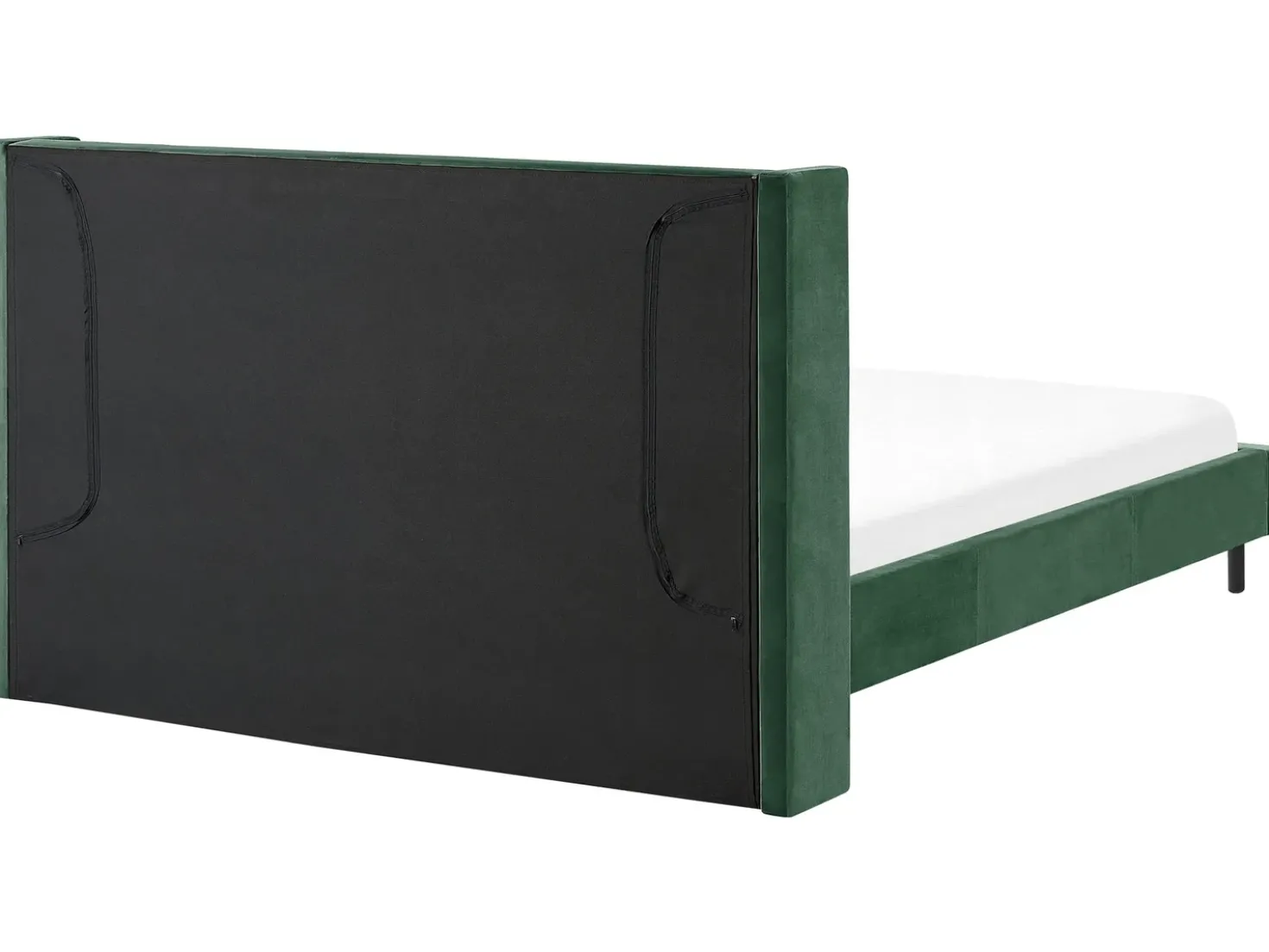 Letto Velluto VILLETTE 180 x 200 cm Verde scuro