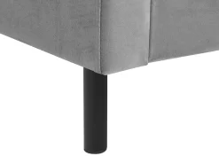 Letto Velluto VILLETTE 180 x 200 cm Grigio