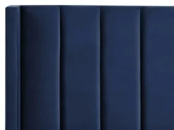 Letto Velluto VILLETTE 160 x 200 cm Blu marino