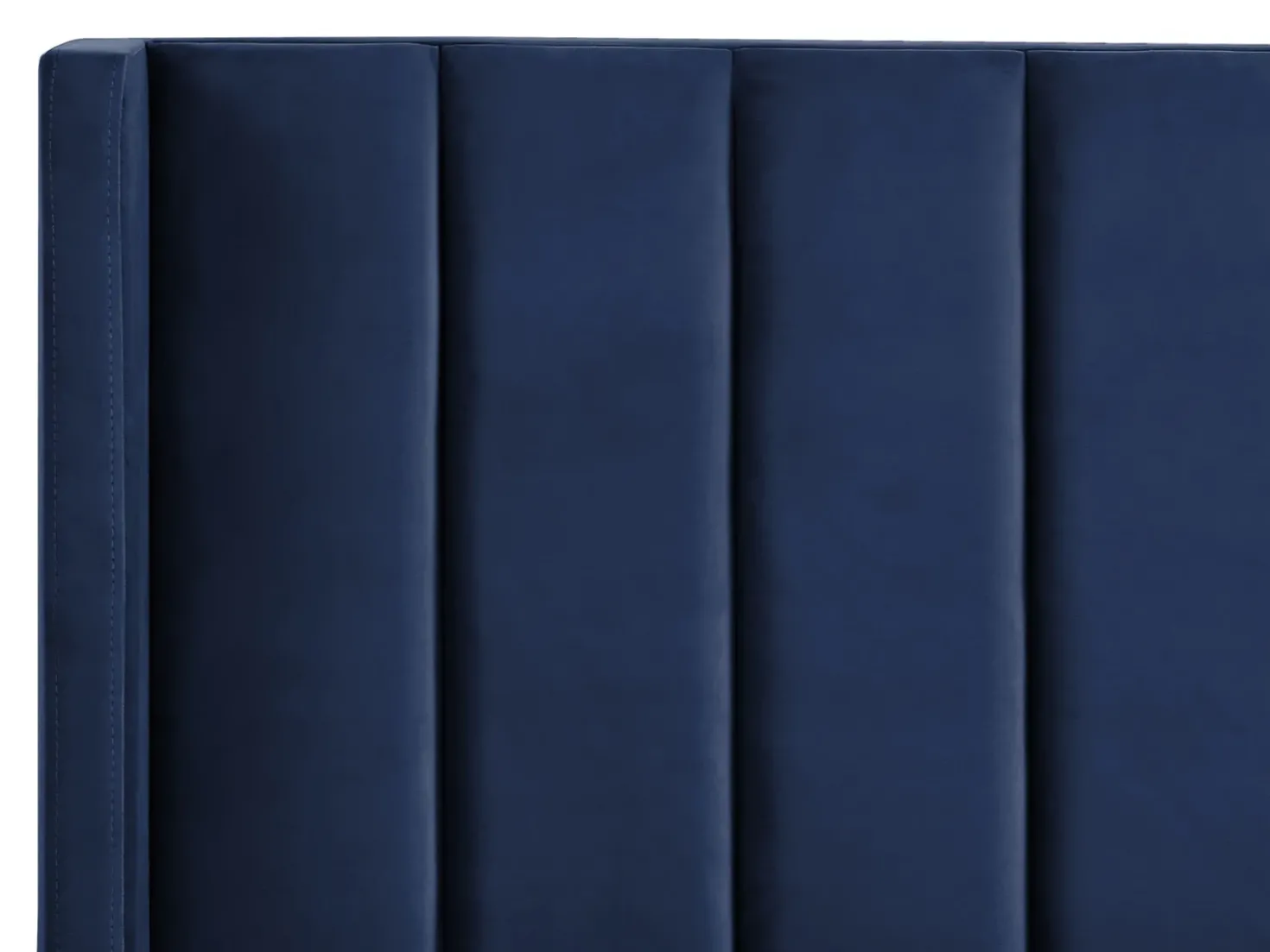 Letto Velluto VILLETTE 160 x 200 cm Blu marino