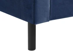 Letto Velluto VILLETTE 160 x 200 cm Blu marino