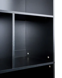 Libreria a 2 ante ZEHNA Marrone/Nero