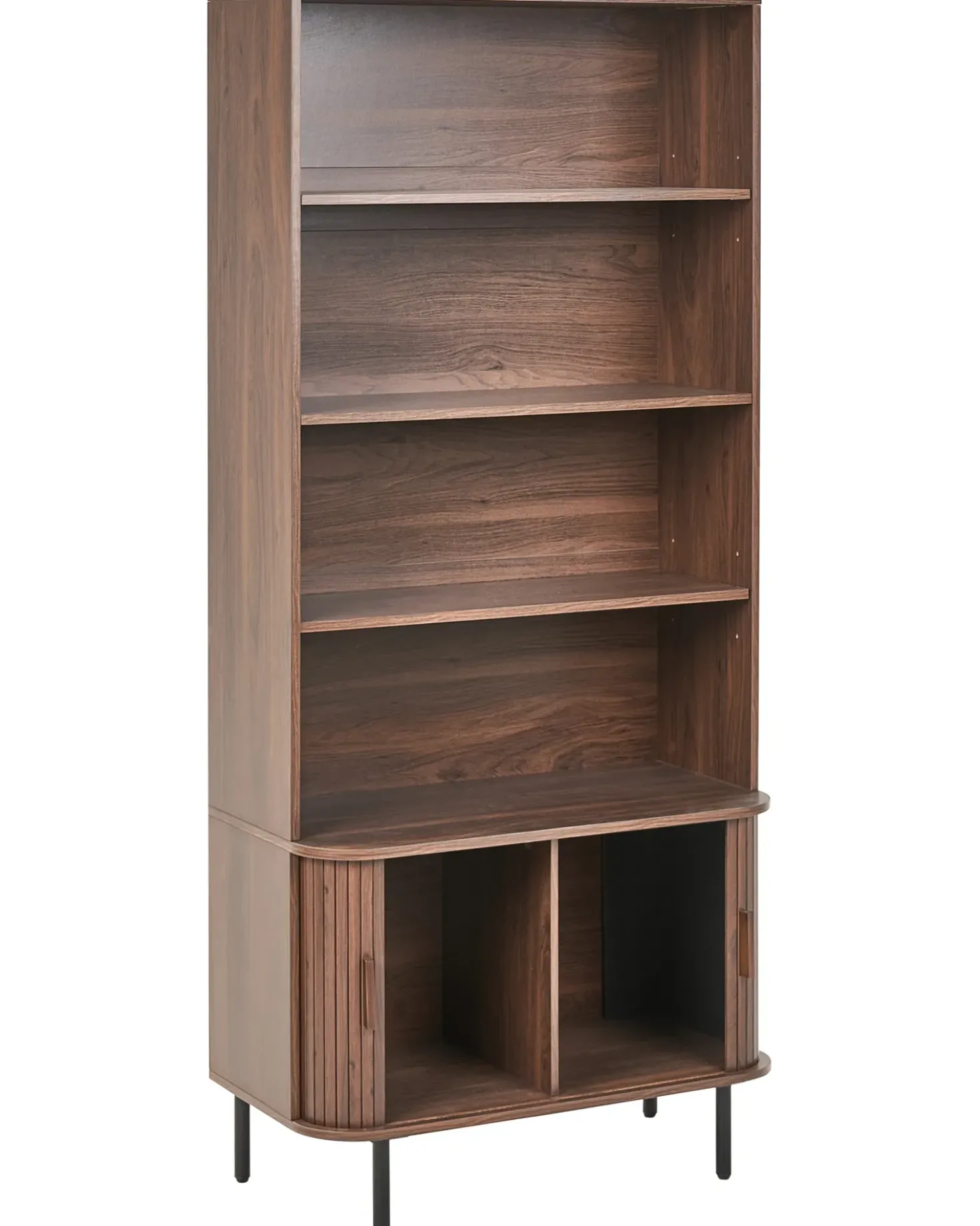 Libreria a 4 ripiani BRADLEY 180 cm Marrone scuro
