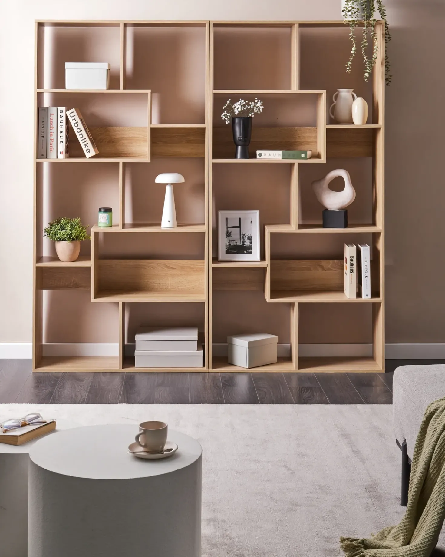 Libreria a 6 ripiani CHATEH 180 cm Marrone chiaro