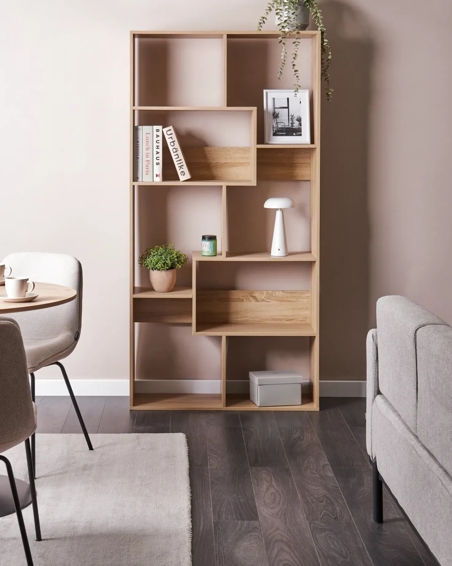 Libreria a 6 ripiani CHATEH 180 cm Marrone chiaro
