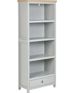 Libreria a 4 ripiani CLIO 180 cm Grigio chiaro