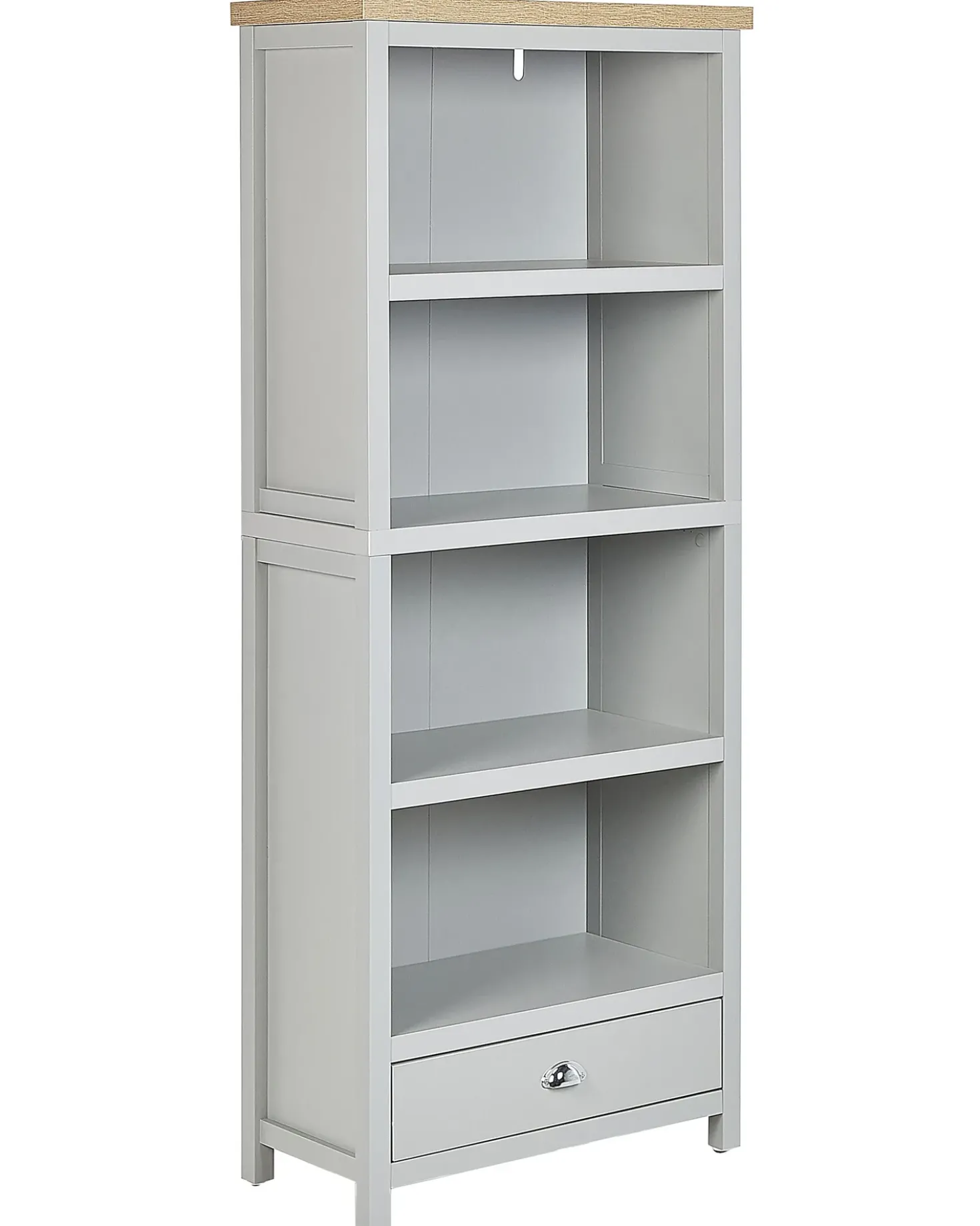 Libreria a 4 ripiani CLIO 180 cm Grigio chiaro