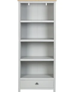 Libreria a 4 ripiani CLIO 180 cm Grigio chiaro