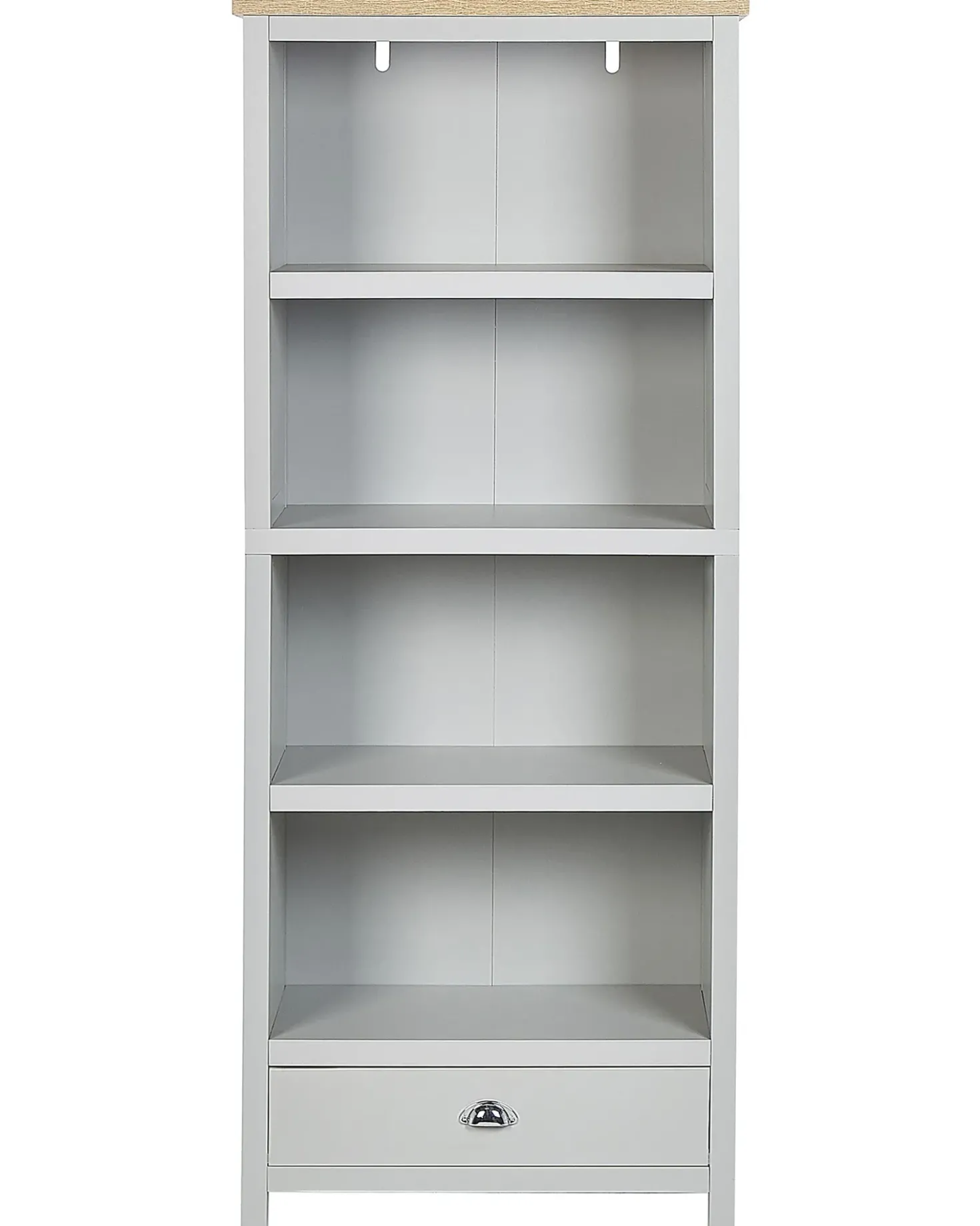 Libreria a 4 ripiani CLIO 180 cm Grigio chiaro