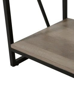 Libreria a 4 ripiani FORRES 143 cm Marrone/Nero