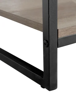 Libreria a 5 ripiani FORRES 184 cm Marrone/Nero