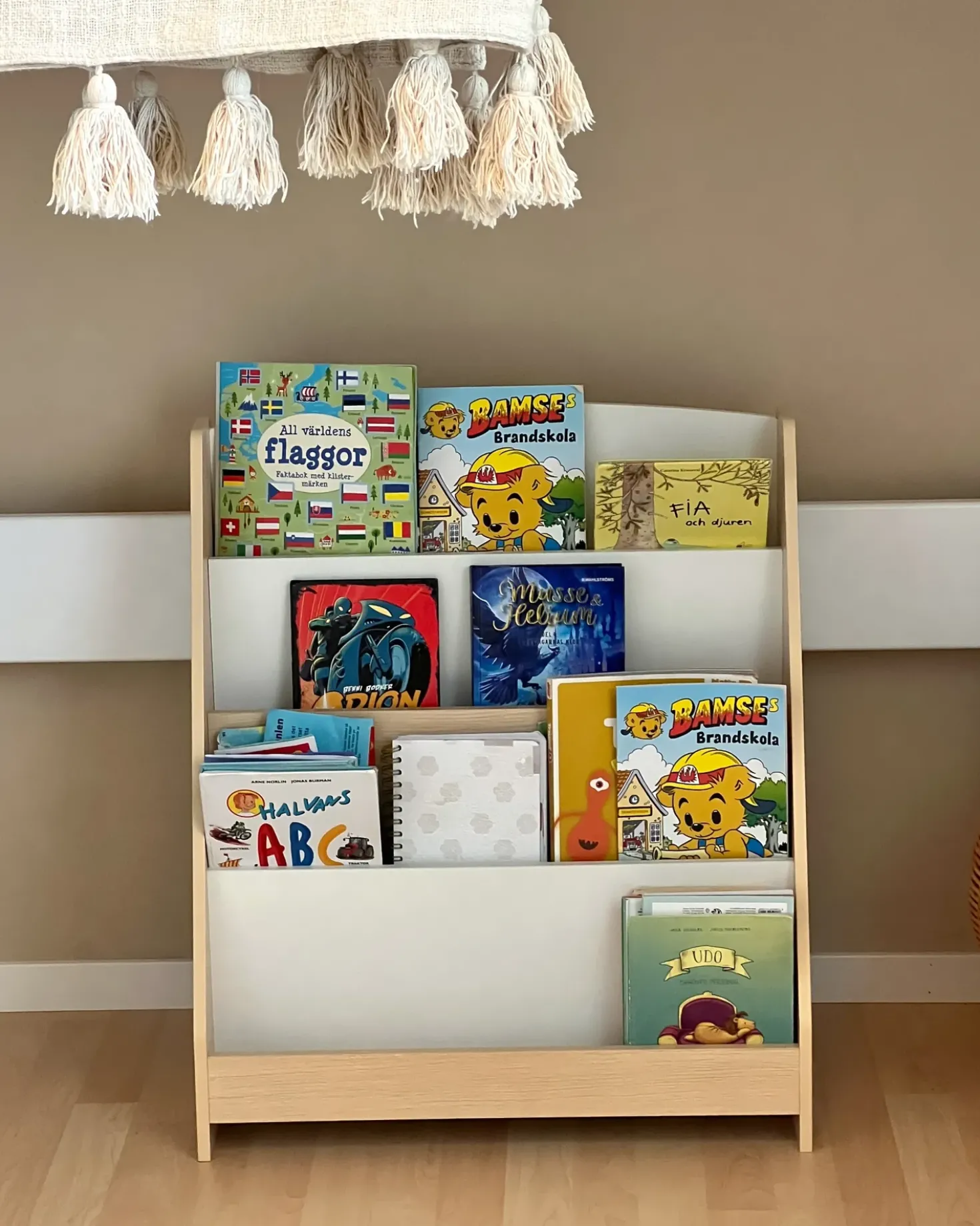 Libreria a 4 ripiani LILOET 70 cm Marrone chiaro