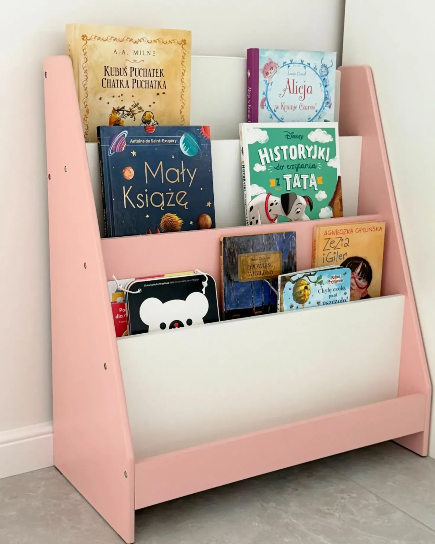 Libreria a 4 ripiani LILOET 70 cm Rosa pastello