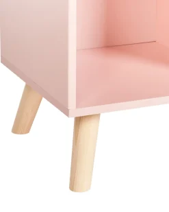 Libreria a 3 ripiani LILOET 102 cm Rosa pastello