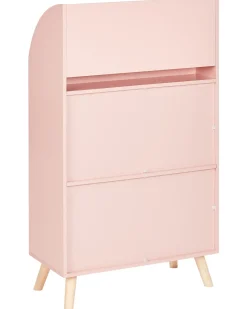 Libreria a 3 ripiani LILOET 102 cm Rosa pastello