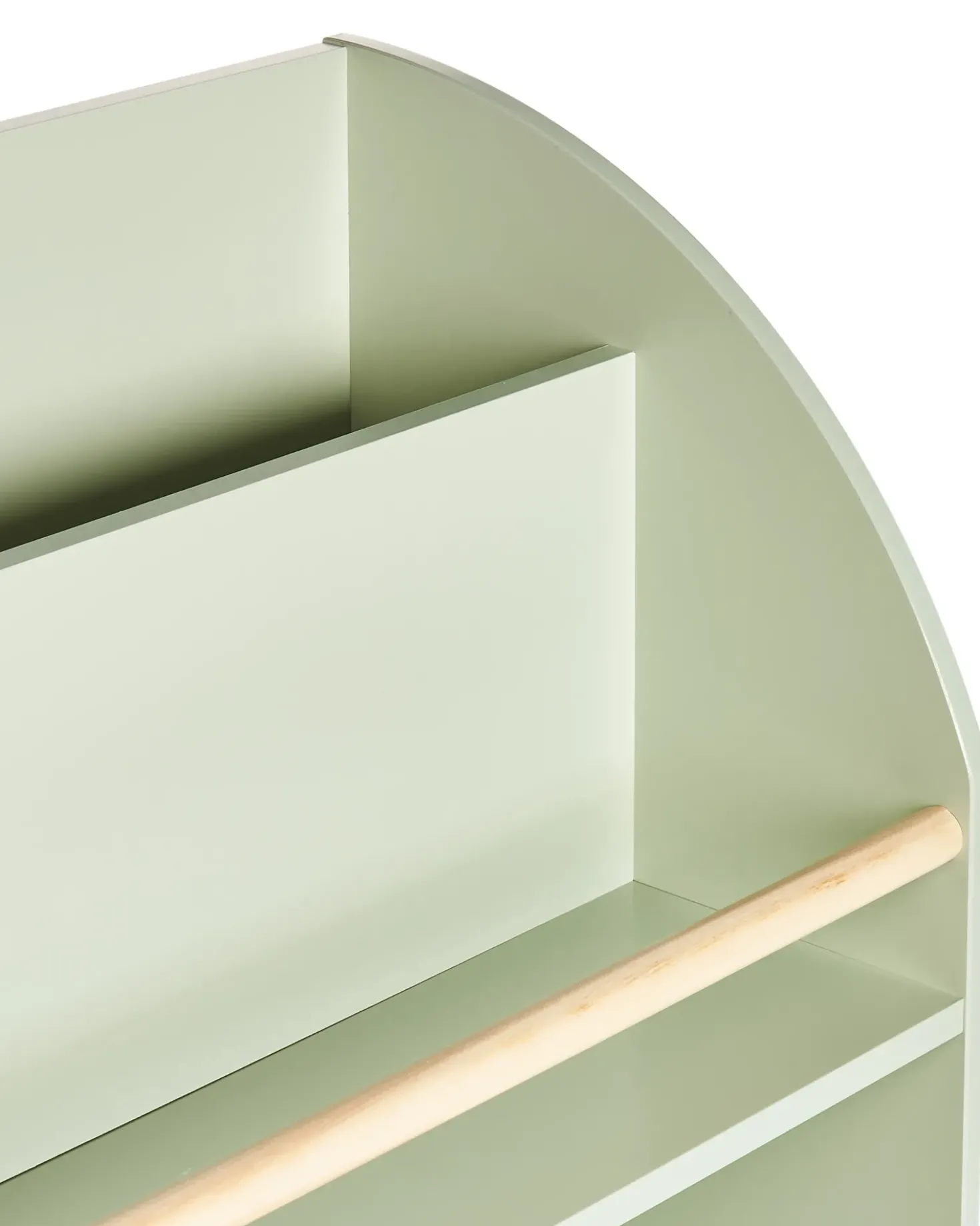 Libreria a 3 ripiani LILOET 102 cm Verde chiaro