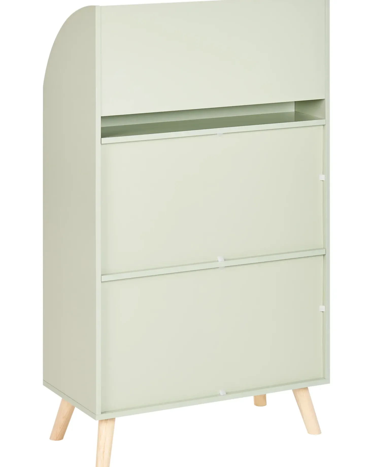 Libreria a 3 ripiani LILOET 102 cm Verde chiaro