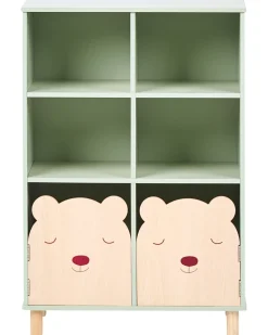 Libreria a 3 ripiani NOBBY 90 cm Verde chiaro
