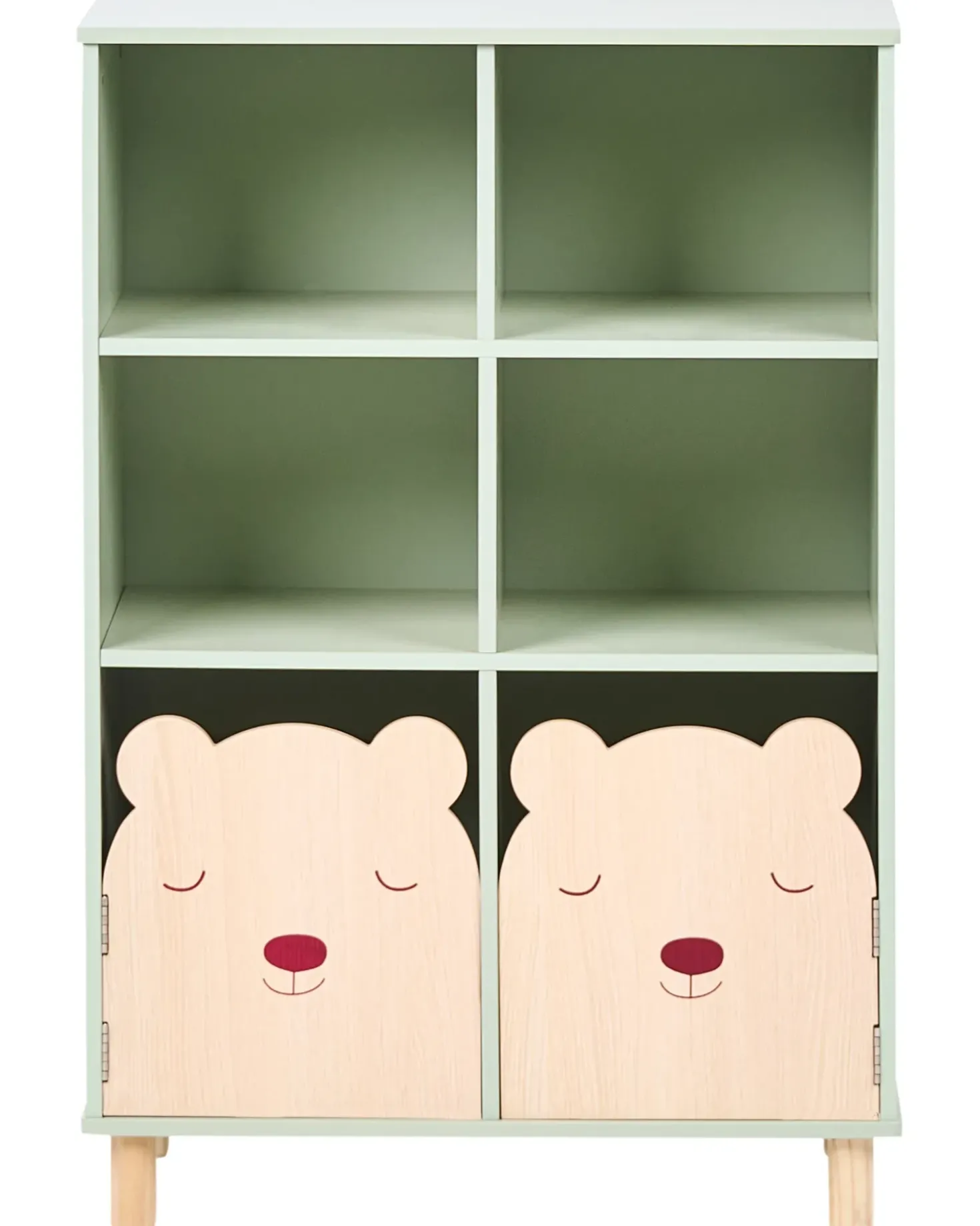 Libreria a 3 ripiani NOBBY 90 cm Verde chiaro
