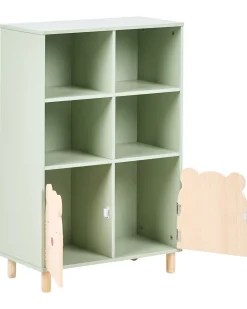 Libreria a 3 ripiani NOBBY 90 cm Verde chiaro