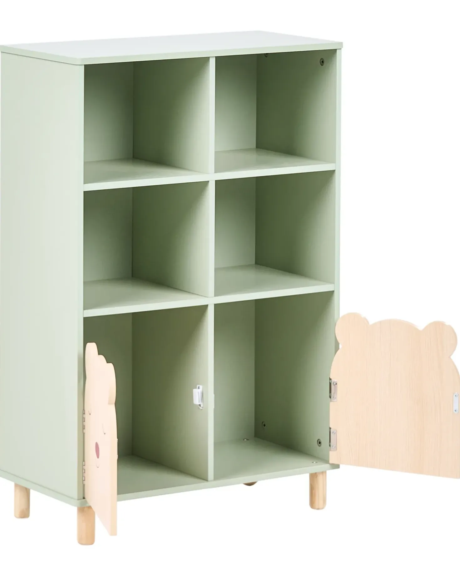 Libreria a 3 ripiani NOBBY 90 cm Verde chiaro