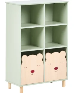 Libreria a 3 ripiani NOBBY 90 cm Verde chiaro
