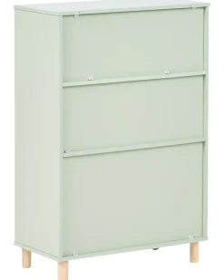 Libreria a 3 ripiani NOBBY 90 cm Verde chiaro