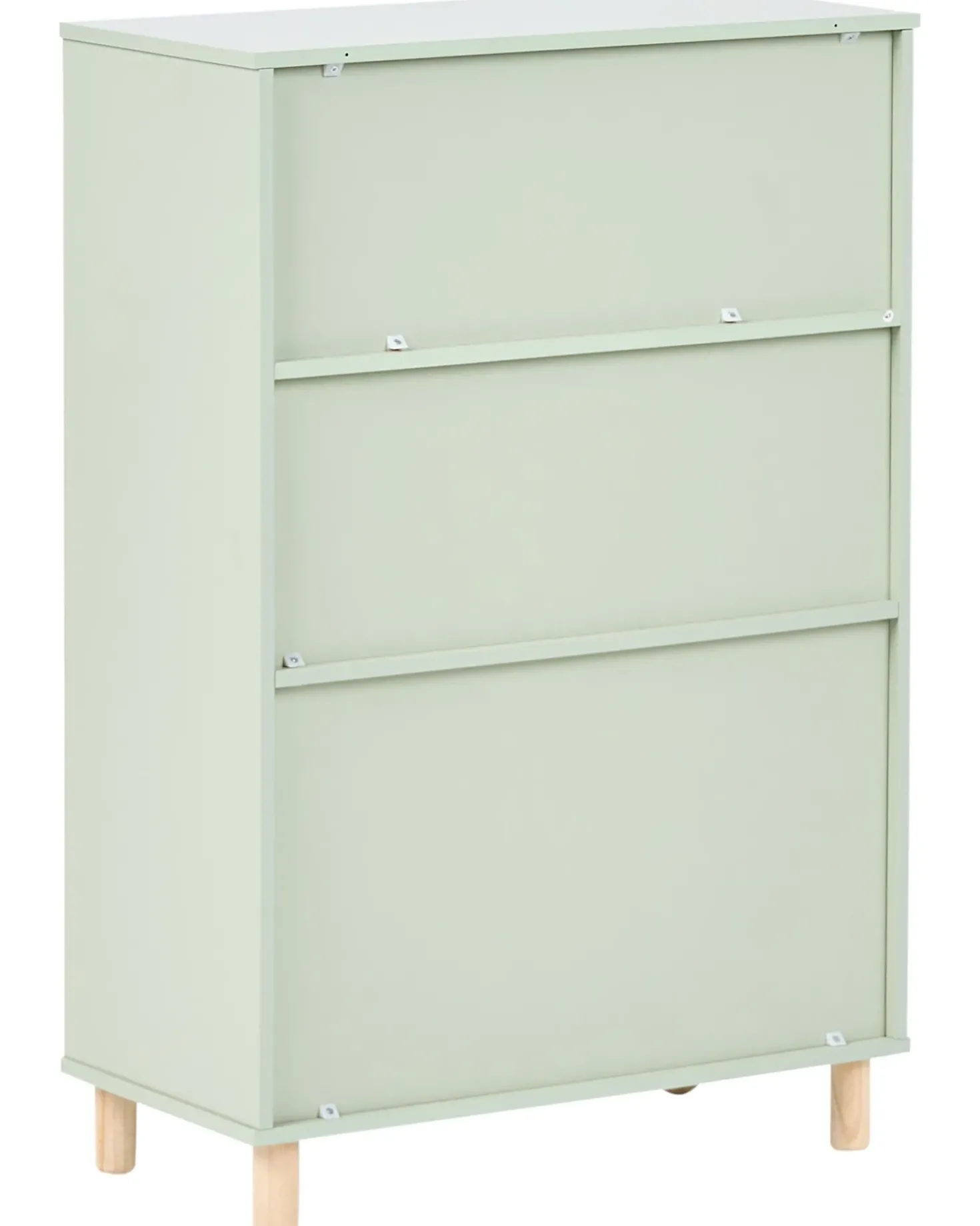 Libreria a 3 ripiani NOBBY 90 cm Verde chiaro