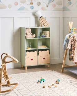 Libreria a 3 ripiani NOBBY 90 cm Verde chiaro
