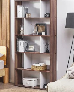 Libreria a 5 ripiani ORILLA 174 cm Marrone scuro