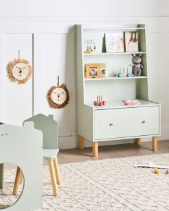 Libreria a 3 ripiani QUILPIE 120 cm Verde chiaro