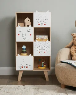 Libreria a 4 ripiani RUPERT 79 cm Marrone chiaro
