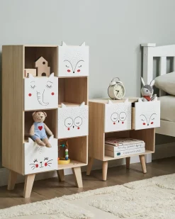 Libreria a 4 ripiani RUPERT 79 cm Marrone chiaro