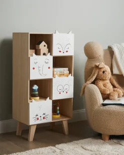 Libreria a 4 ripiani RUPERT 79 cm Marrone chiaro