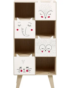 Libreria a 4 ripiani RUPERT 79 cm Marrone chiaro
