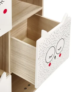 Libreria a 4 ripiani RUPERT 79 cm Marrone chiaro