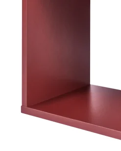 Libreria a 6 ripiani VALDOSA 190 cm Bordeaux