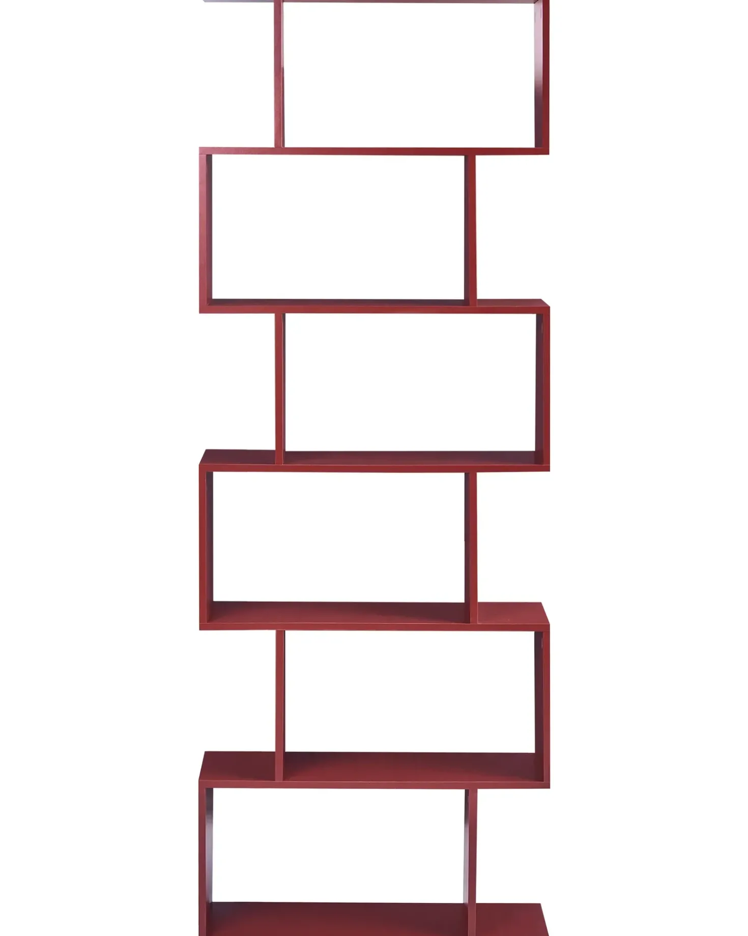 Libreria a 6 ripiani VALDOSA 190 cm Bordeaux