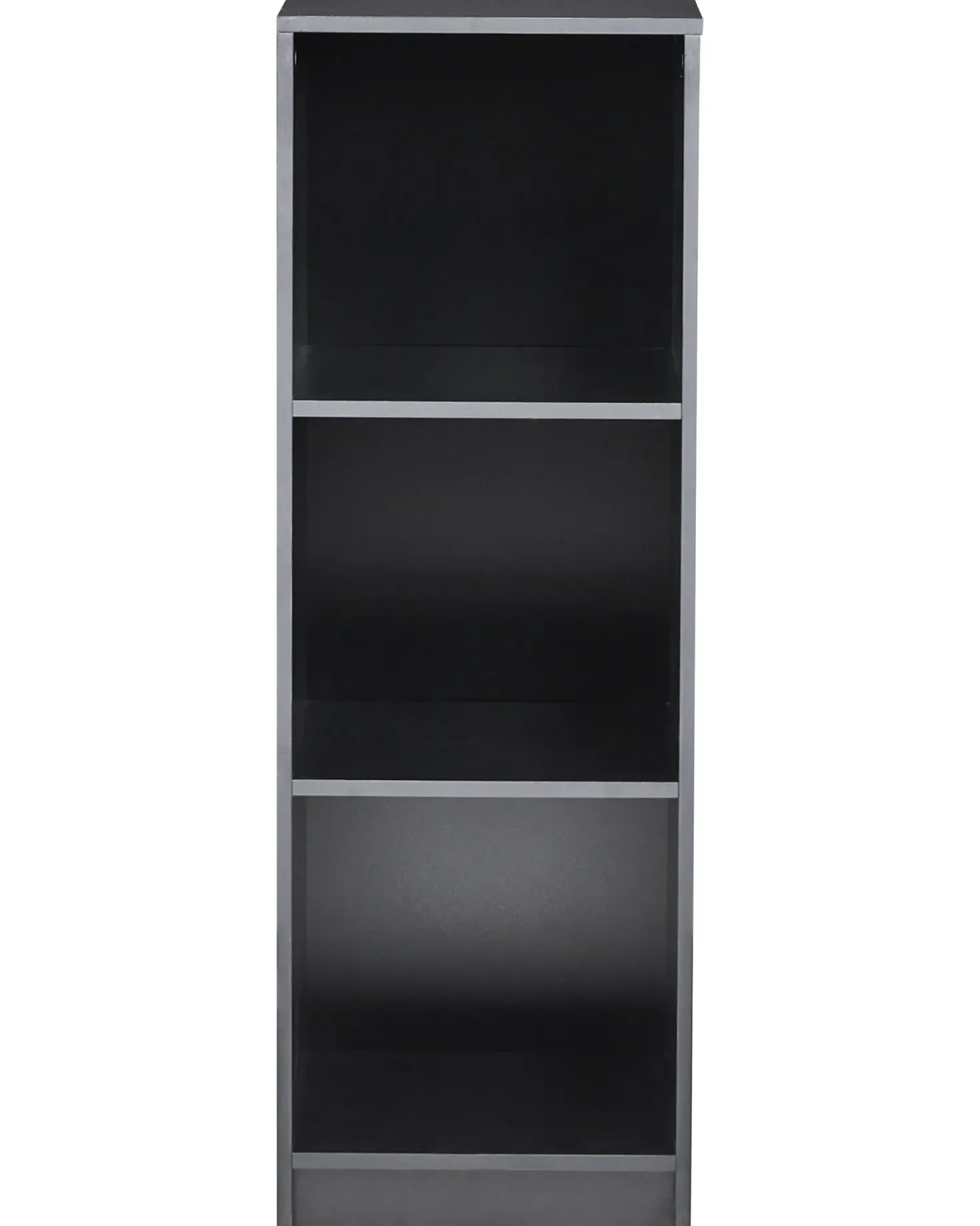 Libreria a 3 ripiani ZEHNA 117 cm Nero