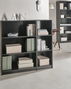 Libreria a 5 ripiani ZEHNA 197 cm Nero