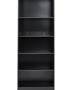 Libreria a 5 ripiani ZEHNA 197 cm Nero